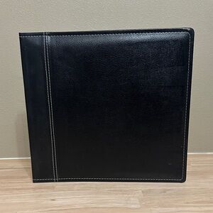 Black Leather Scrapbook  photo. Album
